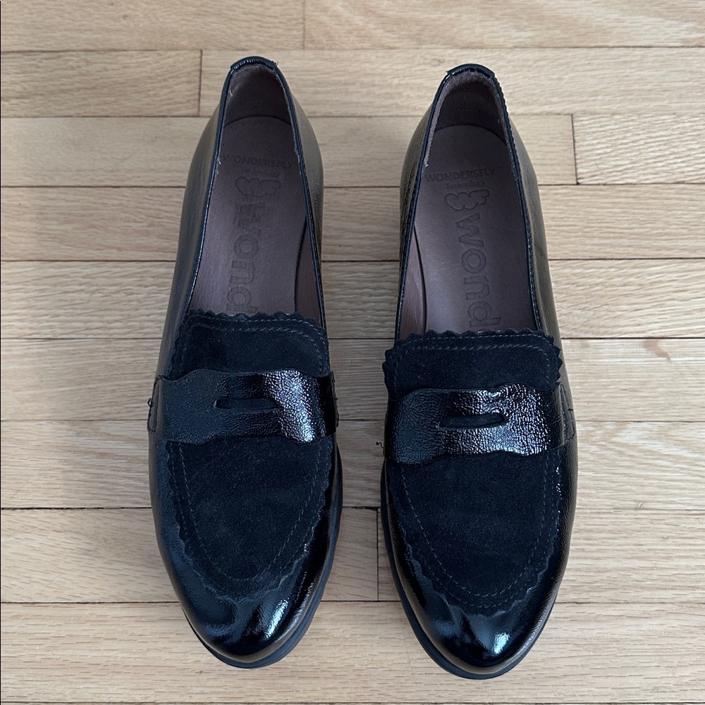 Wonders Black Women’s Penny Loafers
